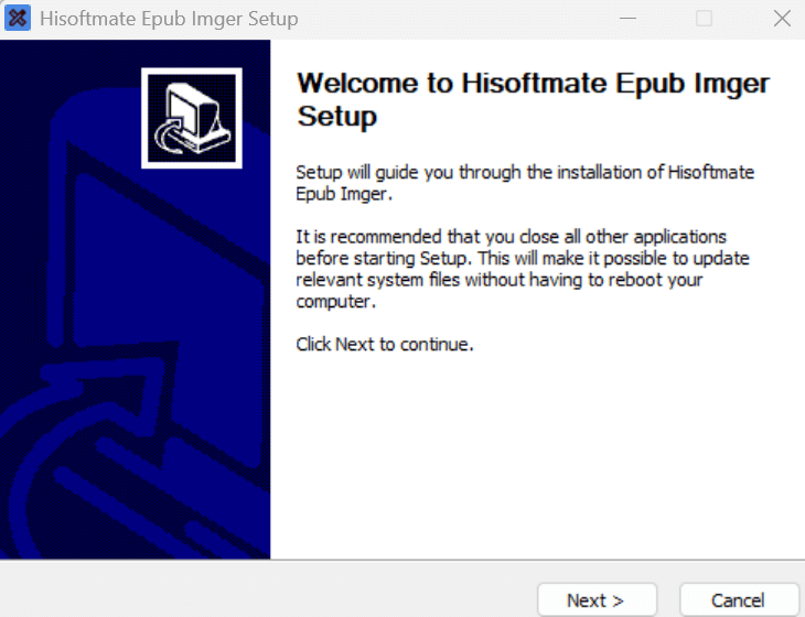 epub imger installation
