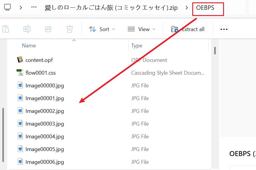 extract images from epub zip